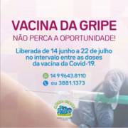 Vacina da gripe, não perca a oportunidade!