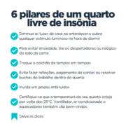 6 pilares de um quarto livre de insônia