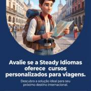 Avalie se a Steady Idiomas oferece cursos personalizados para viagens