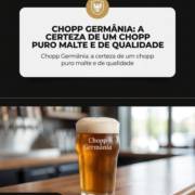 Chopp Germânia: a certeza de um chopp puro malte e de qualidade