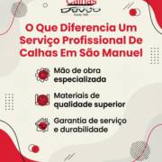 O Que Diferencia Um Serviço Profissional De Calhas Em São Manuel