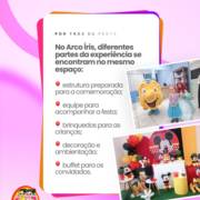 No Arco Íris, diferentes partes da experiência se encontram no mesmo espaço.