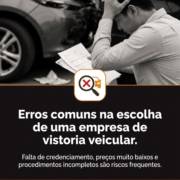 Erros comuns na escolha de uma empresa de vistoria veicular