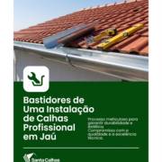 Bastidores de Uma Instalação de Calhas Profissional em Jaú