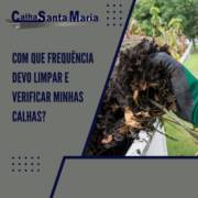 Com que frequência devo limpar e verificar minhas calhas?
