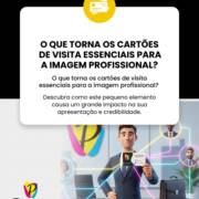 O que torna os cartões de visita essenciais para a imagem profissional?