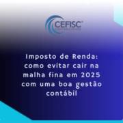 Imposto de Renda: como evitar cair na malha fina em 2026 com uma boa gestão contábil