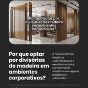 Por que optar por divisórias de madeira em ambientes corporativos?