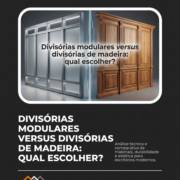 Divisórias modulares versus divisórias de madeira: qual escolher?