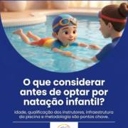 O que considerar antes de optar por natação infantil?