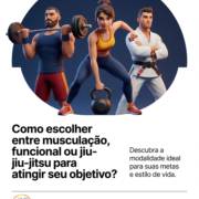 Como escolher entre musculação, funcional ou jiu-jitsu para atingir seu objetivo?
