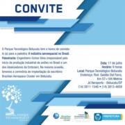 CONVITE - Cerimônia de implantação do escritório do Brazilian Aerospace Cluster Botucatu.