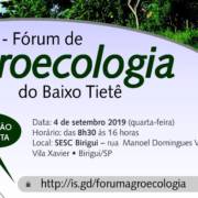 5ª Fórum de Agroecologia do Baixo Tietê está com inscrições gratuitas abertas
