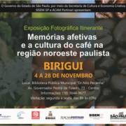 Biblioteca de Birigui recebe exposição de fotos e textos sobre o impacto da cultura cafeeira