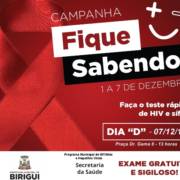 12ª Campanha Estadual - Fique Sabendo começa neste domingo, dia 1º de dezembro