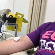 Solutudo foi doar sangue!