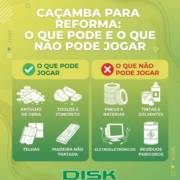 Caçamba Para Reforma: O Que Pode e o Que Não Pode Jogar