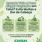 Quando Vale a Pena Alugar Caçamba em Tatuí? Evite Multas e Dor de Cabeça