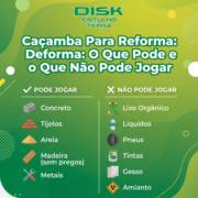 Caçamba Para Reforma: O Que Pode e o Que Não Pode Jogar