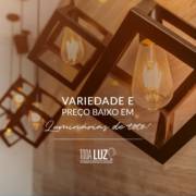 Variedade e preço baixo em luminárias de teto!