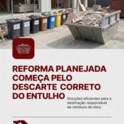Reforma Planejada Começa Pelo Descarte Correto Do Entulho