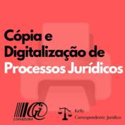 Copia e digitalização de Processos Jurídicos