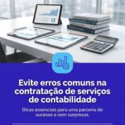Evite erros comuns na contratação de serviços de contabilidade