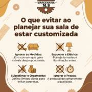 O que evitar ao planejar sua sala de estar customizada