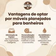 Vantagens de optar por móveis planejados para banheiros