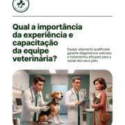 Qual a importância da experiência e capacitação da equipe veterinária?