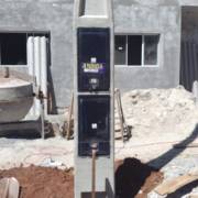 Instalação de Poste Padrão Acoplado Duplo Bifásico  Cabo 16mm Disjuntor 63A