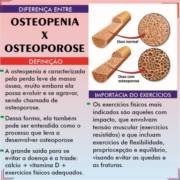 Diferença entre Osteopenia x Osteoporose