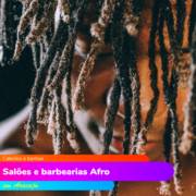 Salões e barbearias Afro