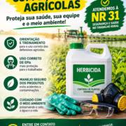 Defensivos agrícolas: cuidado com quem trabalha no campo