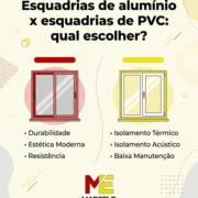 Esquadrias de alumínio x esquadrias de PVC: qual escolher?