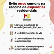 Evite erros comuns na escolha de esquadrias residenciais