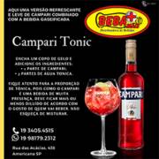 CAIPIRINHA DE CAMPARI COM ÁGUA TÔNICA