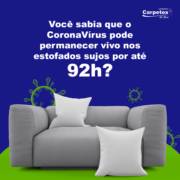 O Covid-19 pode permanecer vivo nos estofados sujos por até 92h