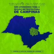 ATENDIMENTO EM TODA REGIÃO METROPOLITANA DE CAMPINAS