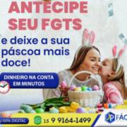 Antecipe seu FGTS .