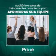 Auditório e salas de treinamentos completos para aprimorar sua equipe