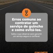 Erros comuns ao contratar um serviço de guincho e como evitá-los.