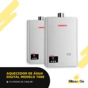 AQUECEDOR DE ÁGUA DIGITAL MODELO 1600