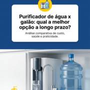 Purificador de água x galão: qual a melhor opção a longo prazo?