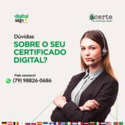 DÚVIDAS SOBRE O CERTIFICADO DIGITAL?