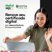 Renove seu certificado digital por videoconferência!