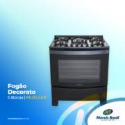 FOGÃO DECORATO 5 BOCAS - MUELLER
