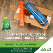 Como fazer descartes de cartuchos e toners usados?