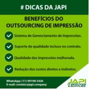 DICAS DA JAPI - BENEFÍCIOS DO OUTSOURCING DE IMPRESSÃO