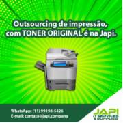 Outsourcing de impressão, com TONER ORIGINAL é na Japi!